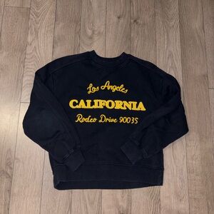 Zara Black and Gold Crewneck Sweater